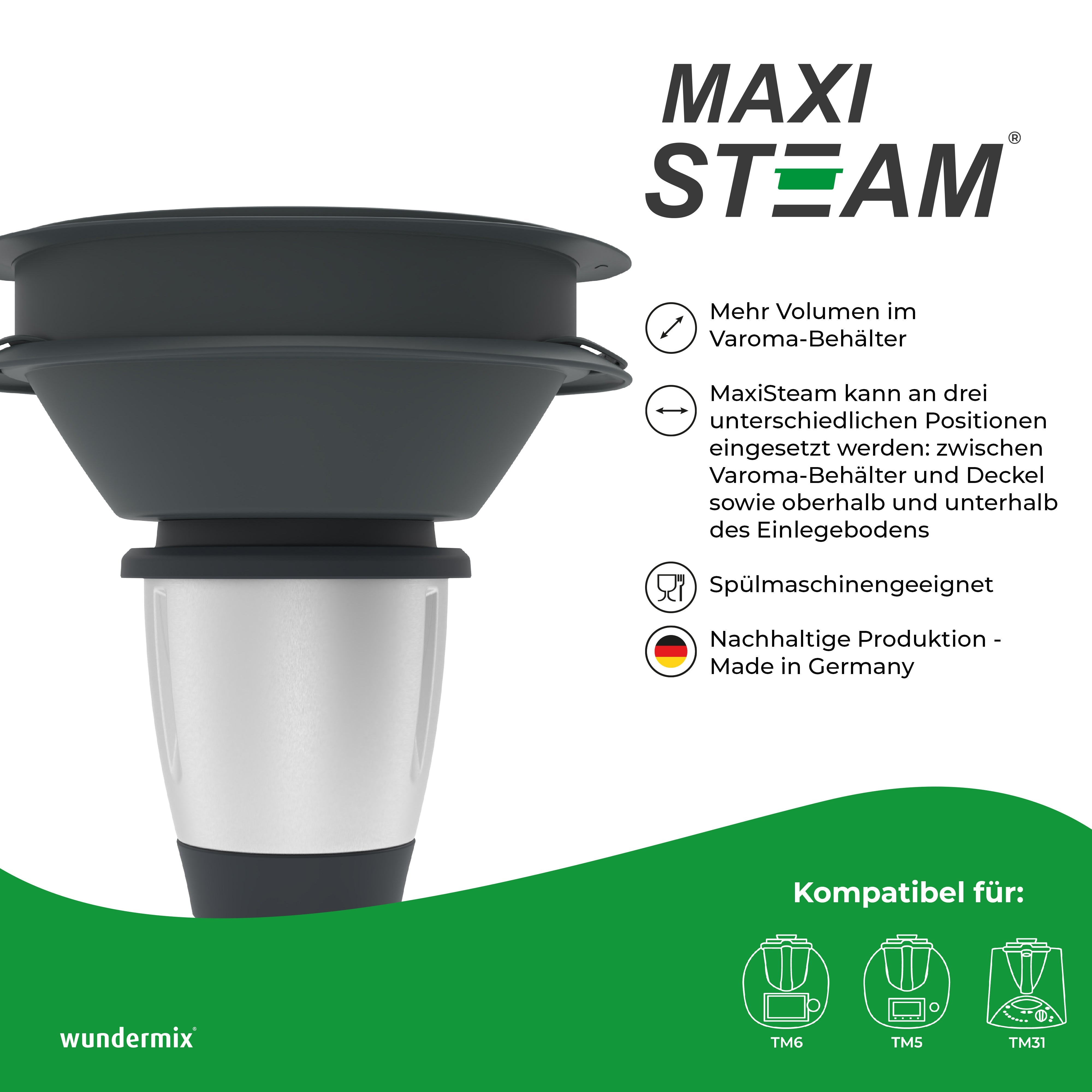 MaxiSteam®  | Varoma-Vergrößerung für TM6, TM5, TM31