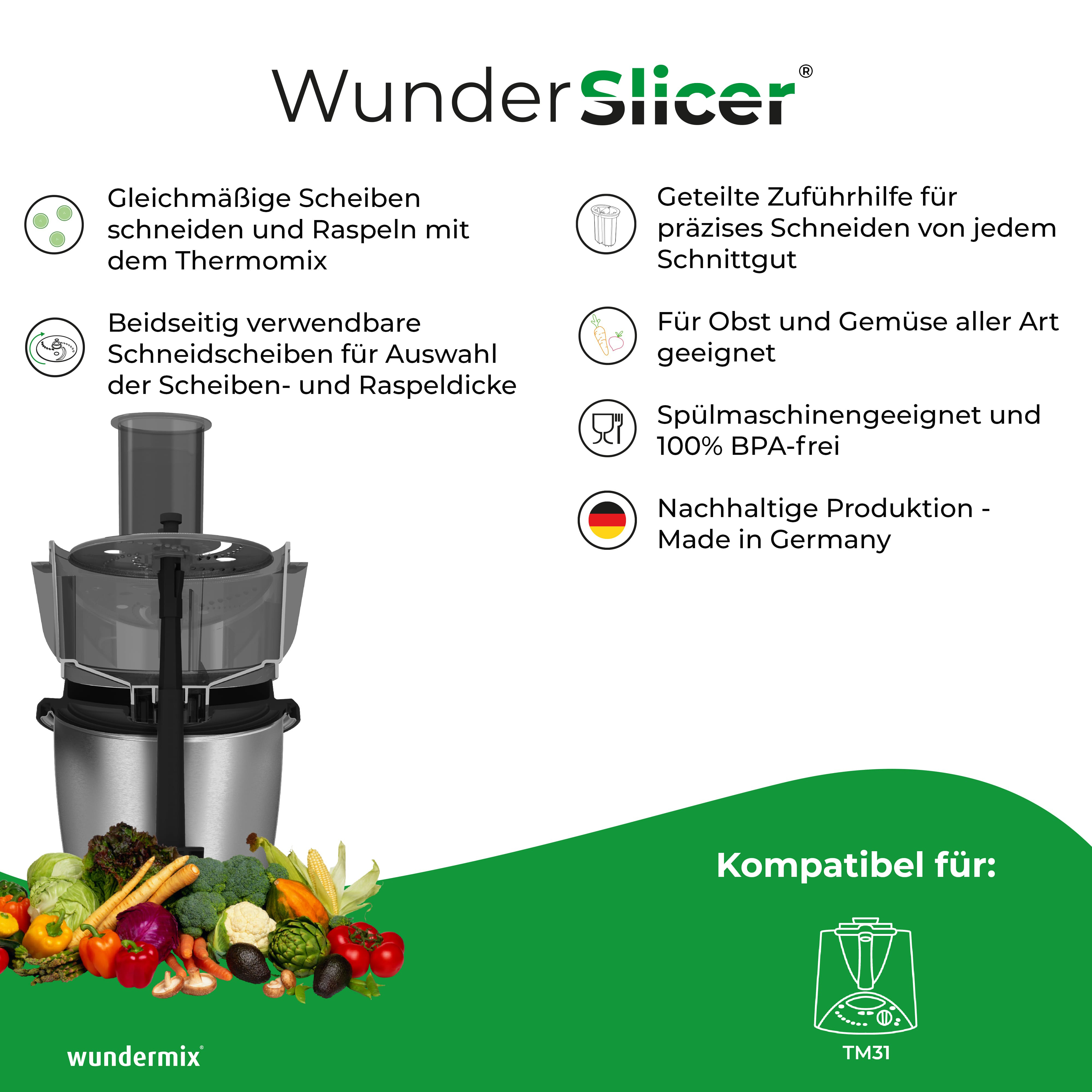 WunderSlicer® V1 & WunderZoodler® Sparset für Thermomix TM31